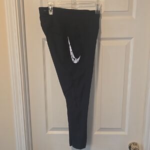 Nike Black Leggings with White Logo